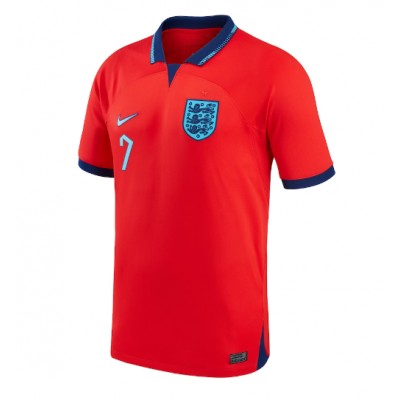 Pánský Fotbalový dres Anglie Jack Grealish #7 MS 2022 Venkovní Krátký Rukáv